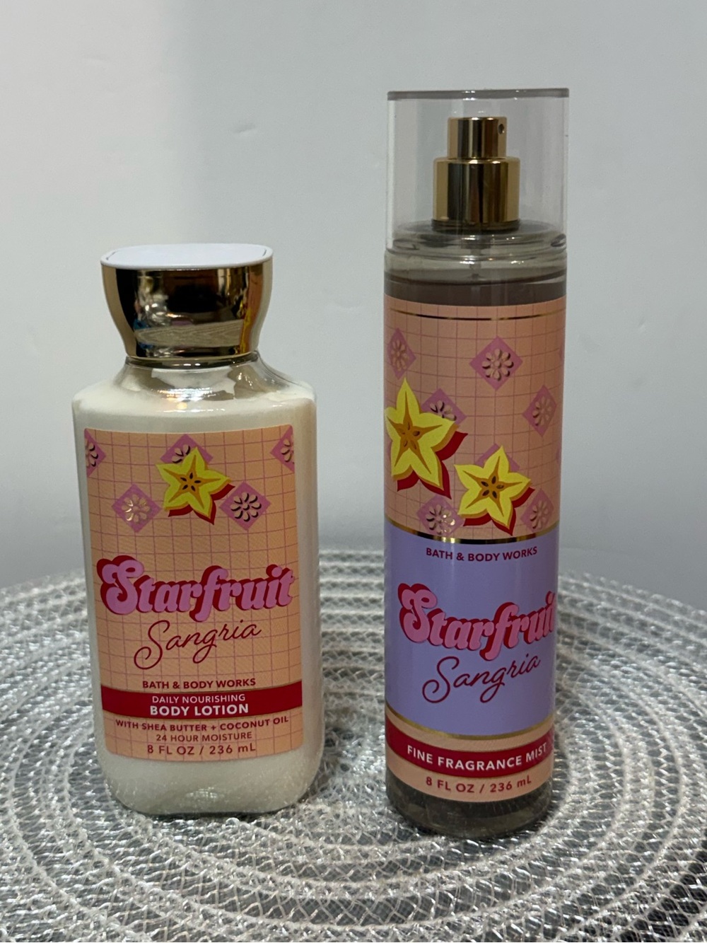 BBW Starfruit Sangria Fragrance Mist and Body Lotion Set of 2 NWT
